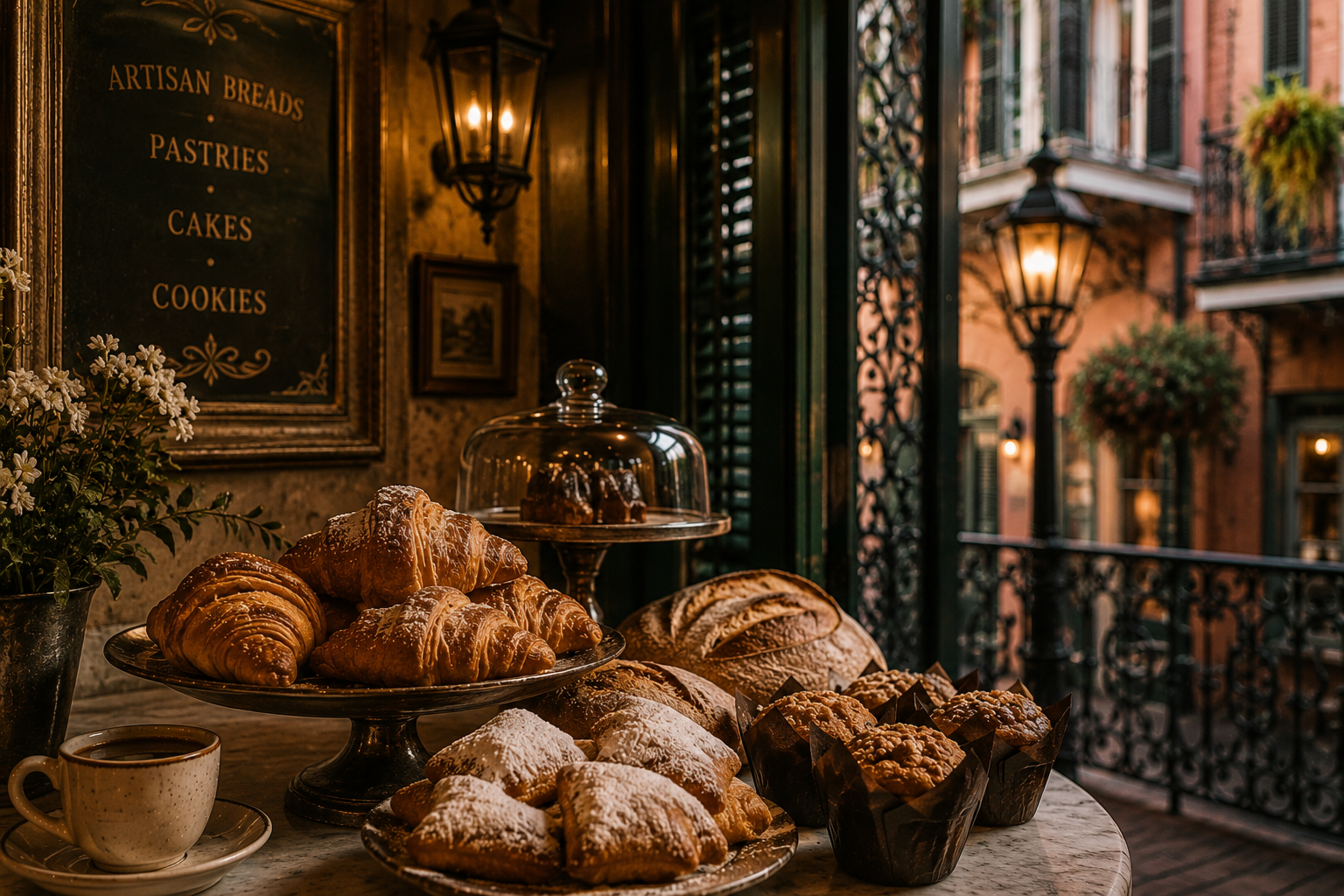Fresh baked pastries